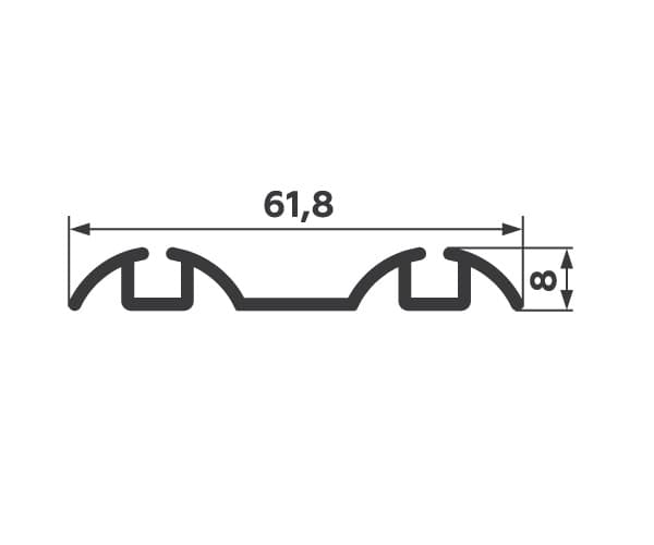 направляющая нижняя бронза глянец 5,9 м  купить в https://rmkmasterium.ru/