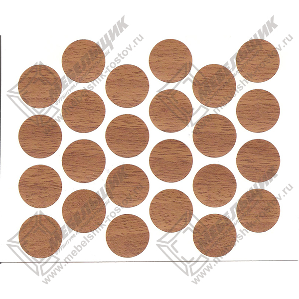 заглушки 20мм самоклеющиеся, орех итальянский (itl.ceviz) купить в магазине мебельной фурнитуры