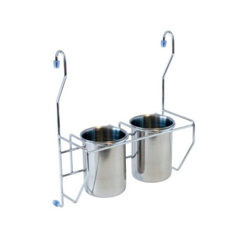 держатель для столовых приборов двойной 217х120х270 мм ø стакана 75 мм мх-425 хром   купить в https://rmkmasterium.ru/