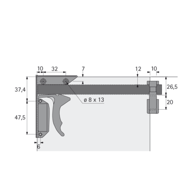 комплект фиксаторов quadro надвижного монтажа для деревянных ящиков, дно заподлицо купить в https://rmkmasterium.ru/