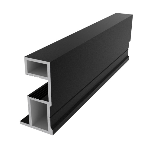 вертикальный профиль elephant квадро черный глянец 5,4 м  купить в https://rmkmasterium.ru/