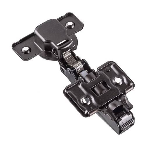 петля накладная silento pro, с доводчиком, h=0, 3d регулировка, clipon gtv  черный купить в https://rmkmasterium.ru/