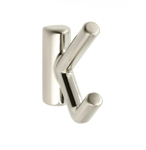 крючок мебельный lens двойной матовая сталь (gtv) купить в https://rmkmasterium.ru/