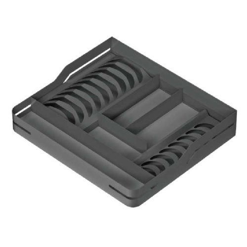 корзина выкатная для столовых приборов 600мм с доводчиком антрацит (44.01.022)"magost" купить в https://rmkmasterium.ru/