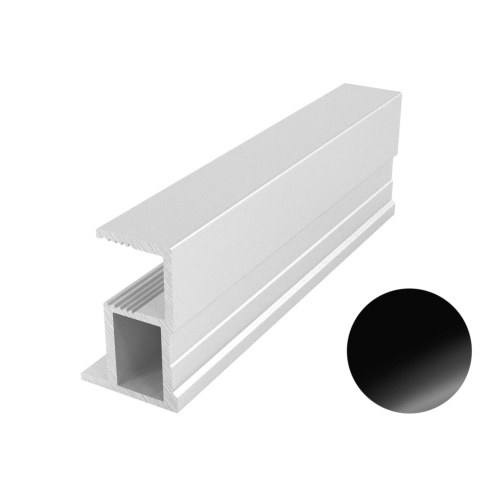 вертикальный профиль внутренней двери плоский черный глянец 5,4 м купить в https://rmkmasterium.ru/