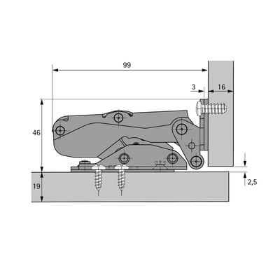 петля kamat для корпусов встраиваемых холодильников. угол 115 гр купить в https://rmkmasterium.ru/