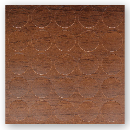 14.349 заглушка самоклеящаяся d14мм орех экко купить в https://rmkmasterium.ru/