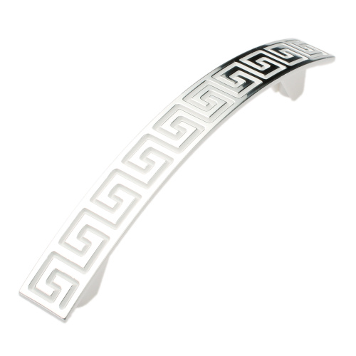 ручка скоба с26-01.22 96мм. белый/хром (уп 400 шт) купить в https://rmkmasterium.ru/