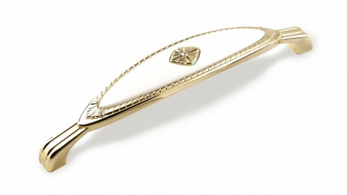 ручка скоба fs-138 128мм. золото прованс/топленое молоко (т3) купить в https://rmkmasterium.ru/