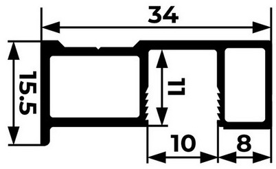 ручка профиль латунь браш 5,4 м elephant cat квадро купить в https://rmkmasterium.ru/