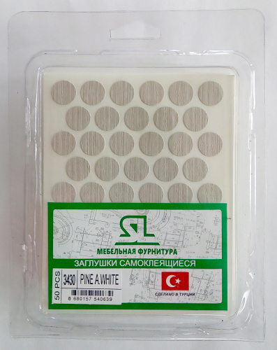 заглушки 14мм под конфермат самоклеющиеся, сосна оланда белая  eg3430 купить в https://rmkmasterium.ru/