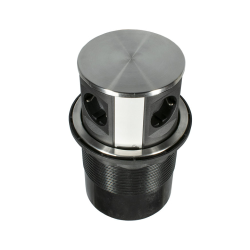 выдвижной блок розеток вертикаль pop up lift 4 розетки черный d=120 верх нерж. сталь купить в https://rmkmasterium.ru/