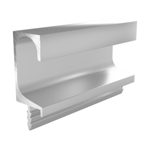 профиль-ручка врезная для кухонных баз "c" lock 5 м хром матовый купить в https://rmkmasterium.ru/