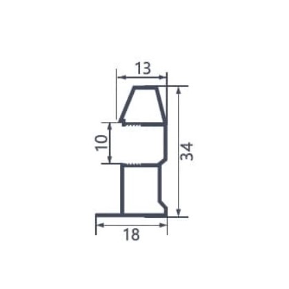 ручка профиль серебро 5,4 м elephant fish купить в https://rmkmasterium.ru/