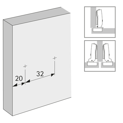 линейная монтажная планка для петли sensys/intermat, дистанция 1,5 мм с эксцентриком купить в https://rmkmasterium.ru/