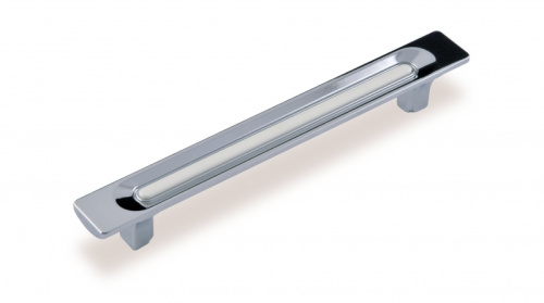 ручка скоба fs-158 128мм. cr глянцевый/белый (т3) купить в https://rmkmasterium.ru/