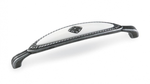 ручка скоба fs-138 128мм. олово старое/белый (т3) купить в https://rmkmasterium.ru/