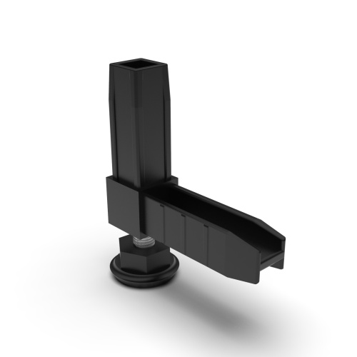 коннектор 2 с регулируемой опорой (черный) купить в https://rmkmasterium.ru/