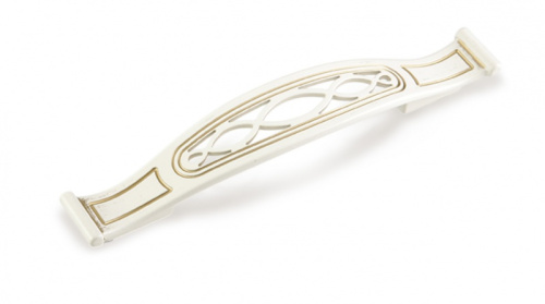 ручка скоба fs-131 128мм. золото прованс/1013 жемчужно-белый матовый (т3) купить в https://rmkmasterium.ru/