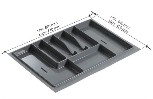 лоток для стол. принадлежностей 800 пластик. серый купить в https://rmkmasterium.ru/
