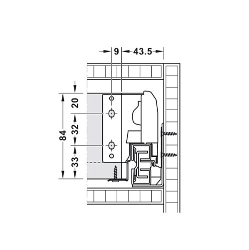 matrix box s, комплект ящика, 35кг серый 84х500 с доводчиком а купить в https://rmkmasterium.ru/