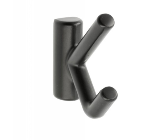 крючок мебельный lens двойной черный матовый (gtv) купить в https://rmkmasterium.ru/