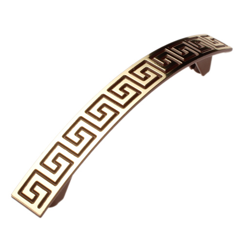 ручка скоба с26-12.21 96мм. коричневый/золото (уп 400 шт) купить в https://rmkmasterium.ru/