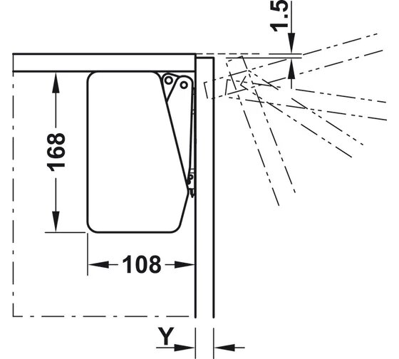 подьемный механизм free flap 1.7 107* модель в без заглушек купить в https://rmkmasterium.ru/