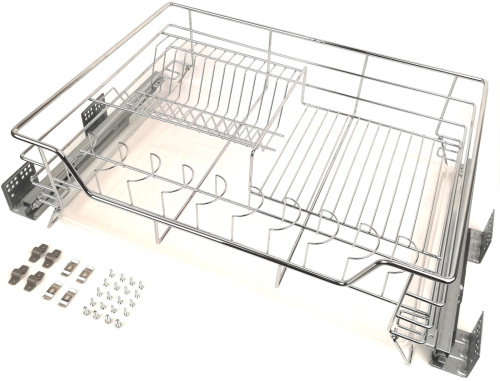 сушка в нижнюю базу для модуля 600 мм. сдоводчиком (хром)  купить в https://rmkmasterium.ru/