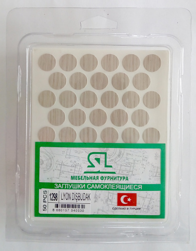 заглушки 18 мм под эксцентрик  самоклеющиеся,ясень лион песочно-бежевый eg 1298.18 купить в https://rmkmasterium.ru/