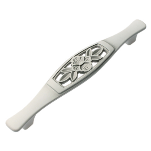 ручка скоба fs-129 128мм. серебро прованс/9003 белый матовый (т3) купить в https://rmkmasterium.ru/