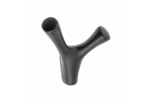 крючок мебельный torna двойной чёрный матовый  (gtv) купить в https://rmkmasterium.ru/