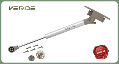 sete подъемник газовый с двойным доводчиком verde, 100n, серебро, сталь, gl-verde-100n (100шт/кор), купить в https://rmkmasterium.ru/