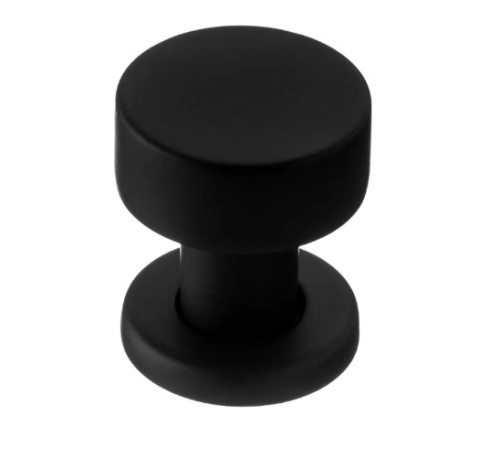 ручка кнопка ring  черный матовый (gtv) купить в https://rmkmasterium.ru/