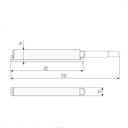 отбойник с магнитным окончанием серый пластик bu-mag sete купить в https://rmkmasterium.ru/