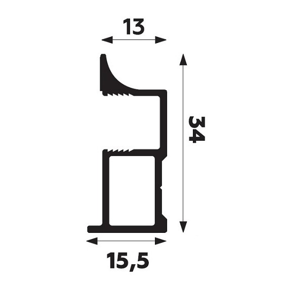 ручка профиль cеребро браш 5,4 м elephant fox купить в https://rmkmasterium.ru/