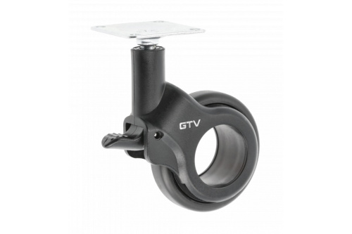мебельное колёсико strada с тормозом d-60мм черный матовый gtv купить в https://rmkmasterium.ru/