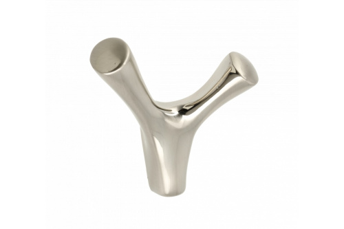 крючок мебельный torna двойной шлифованная сталь  (gtv) купить в https://rmkmasterium.ru/