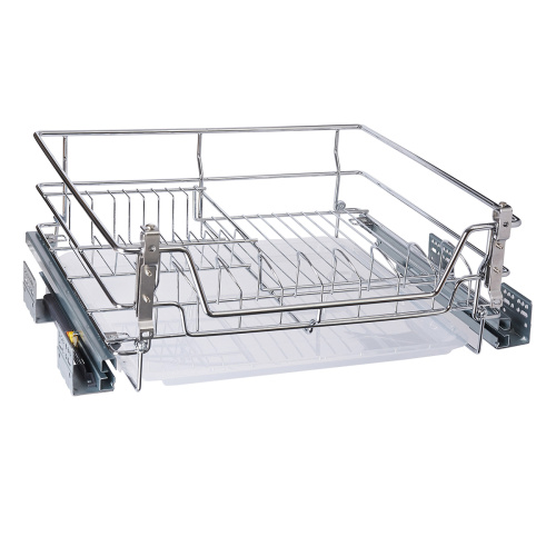 корзина выкатная 600 мм с креп.к фасаду для посуды с поддоном с дов.580*460*200 ls1/600c/d-e купить в https://rmkmasterium.ru/